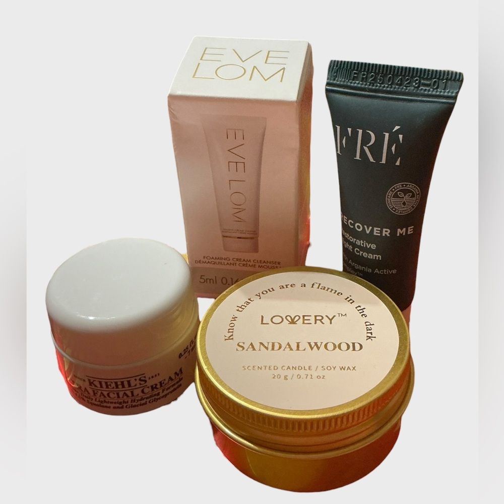 Luxury Skincare Travel Bundle FRÉ Eve Lom Kiehl’s mini